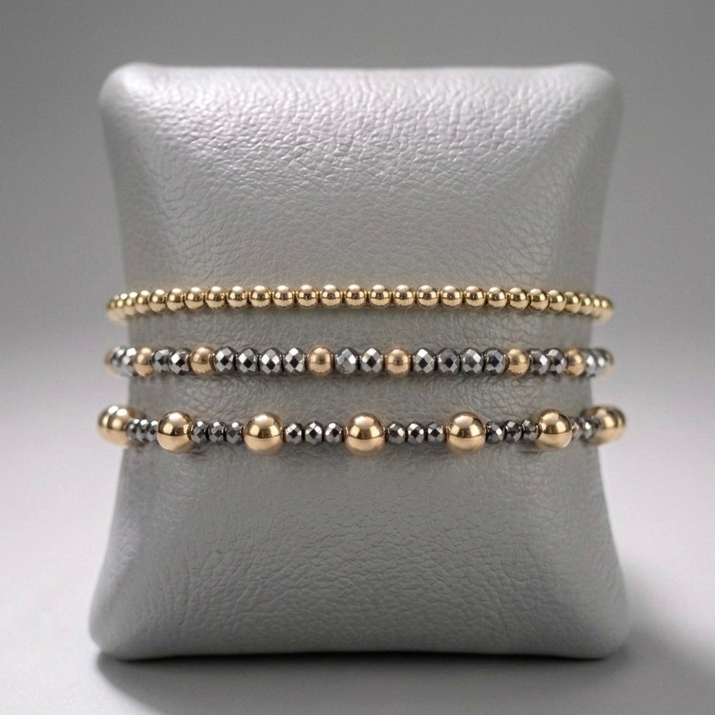 Gemstone Charm Stacks