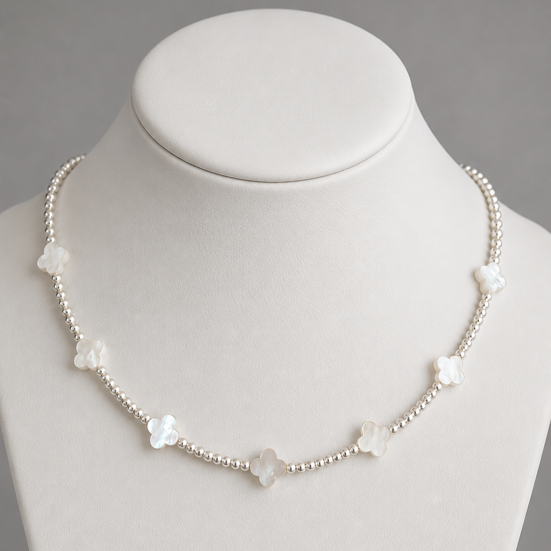 Silver Clover Necklace