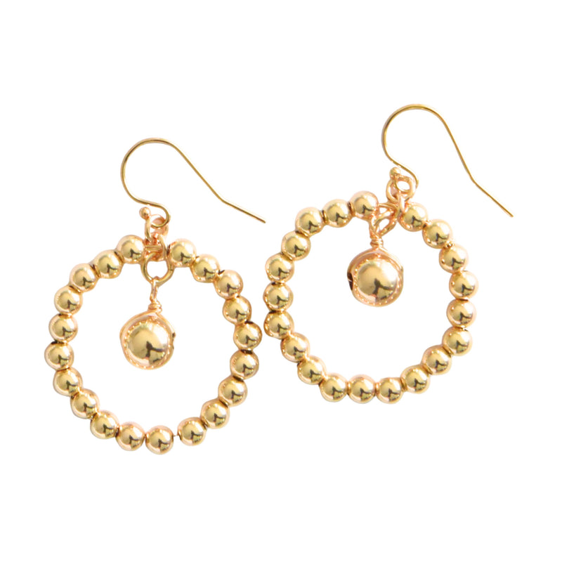 Ball Gold Hoops