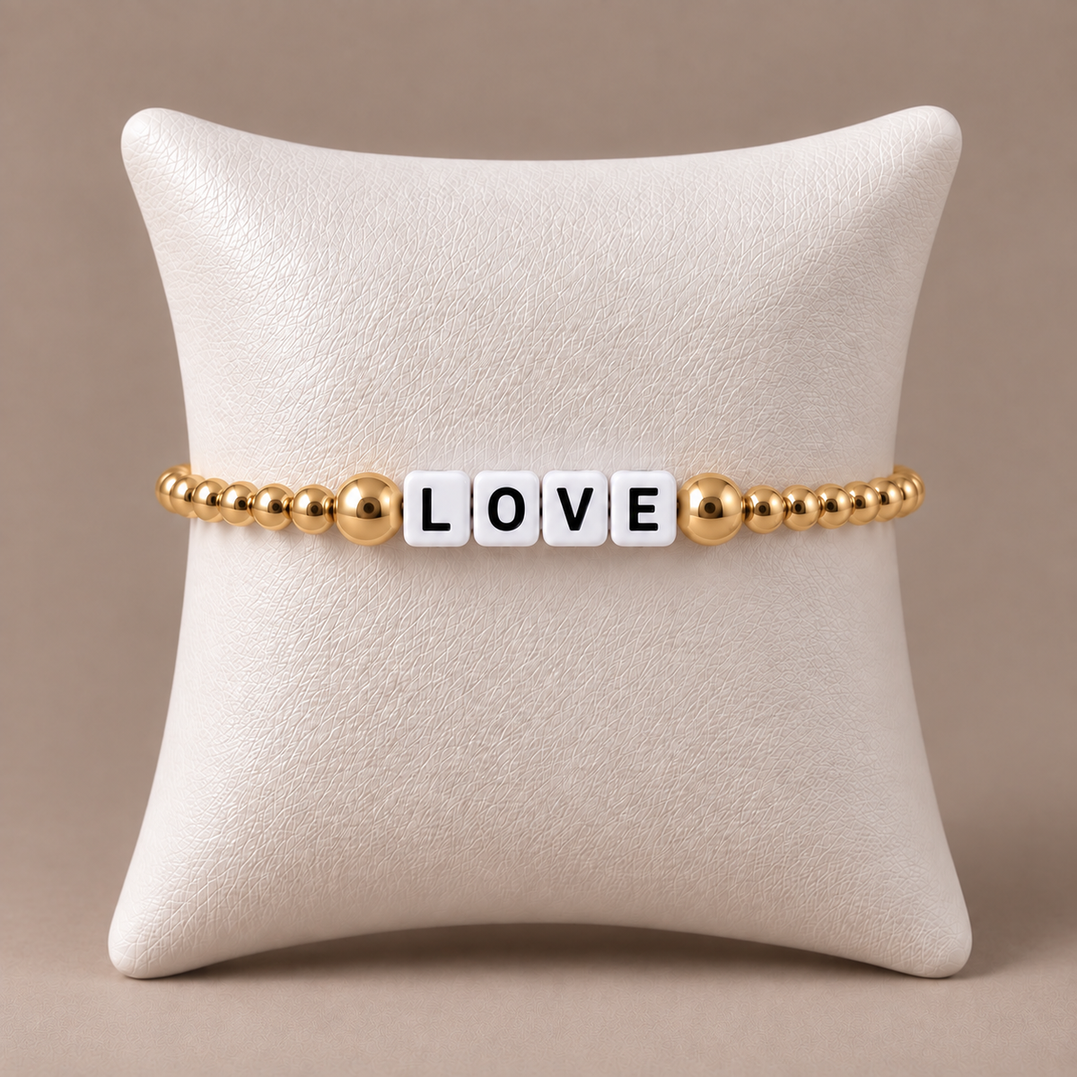 Cube Letter Bracelet