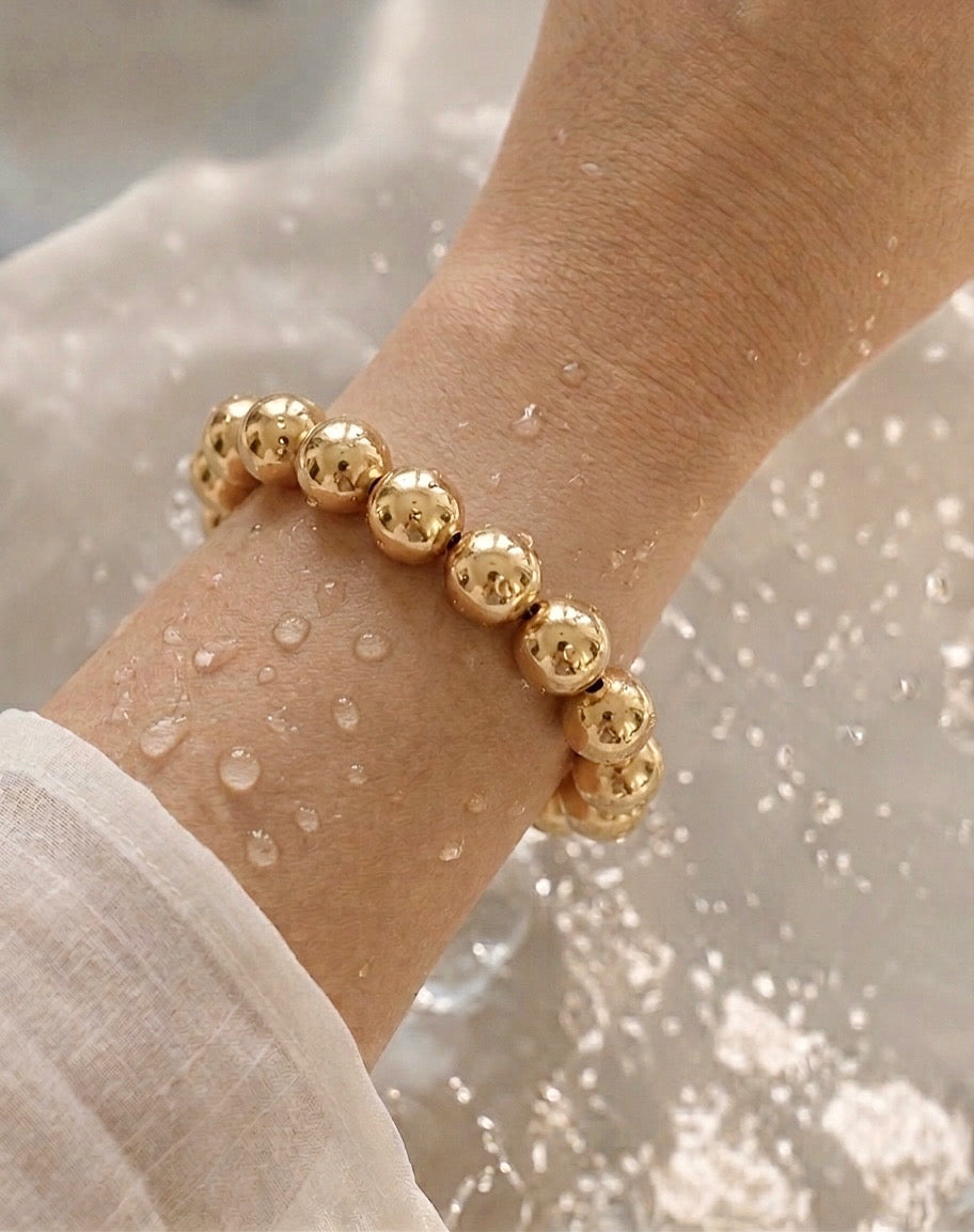 Gold Statement Bracelet — 10mm