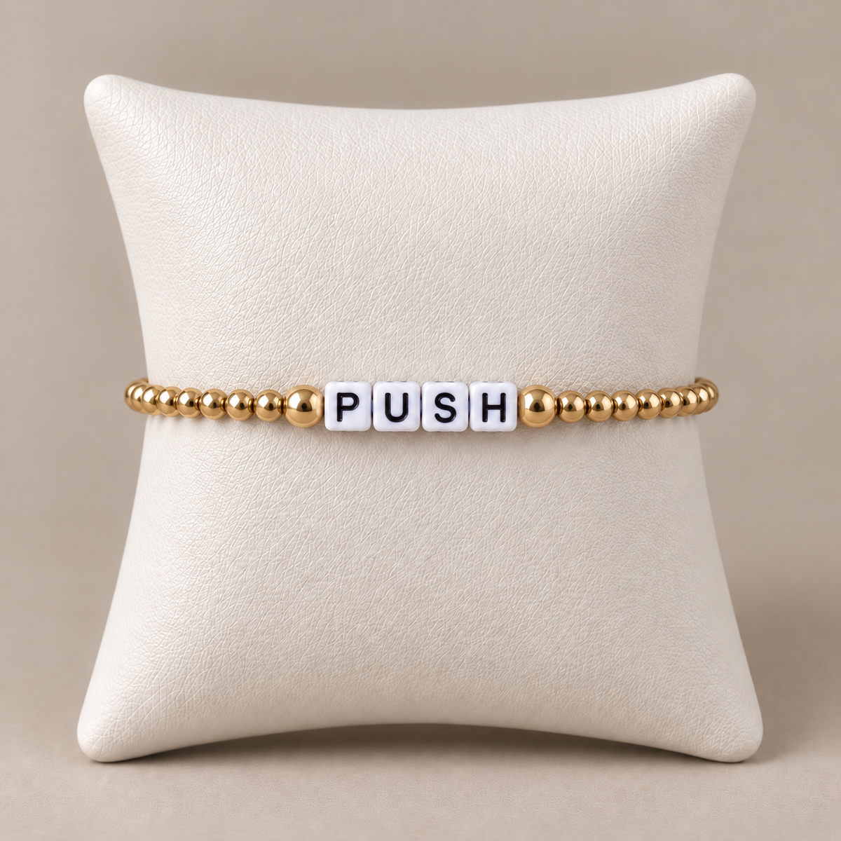 Cube Letter Bracelet